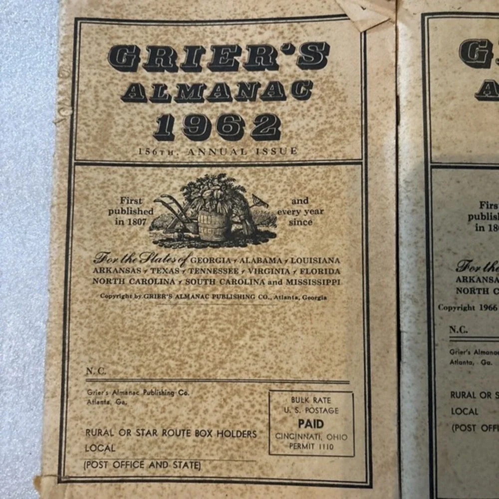 Vtg‎ Royster's Almanac (5) Norfolk VA Calendar Weather Farming Rural FSR Book